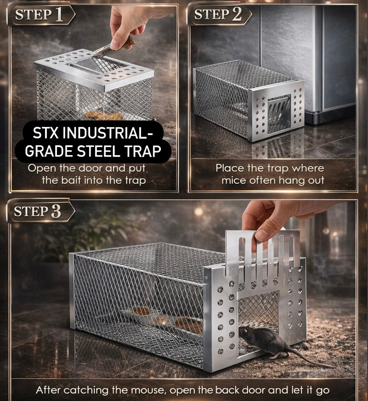 STX Industrial-Grade Steel Trap
